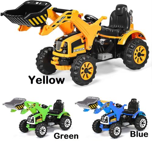 Load image into Gallery viewer, Excavator Truck Battery-Powered Playset for Kids - 12V Construction Vehicle Ride-On
