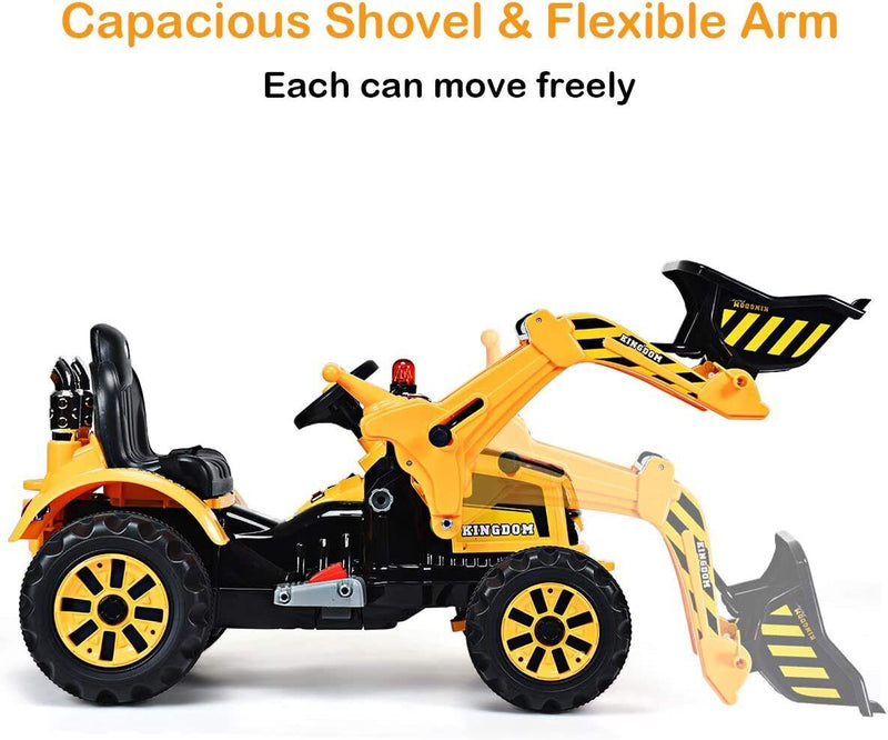 Load image into Gallery viewer, Excavator Truck Battery-Powered Playset for Kids - 12V Construction Vehicle Ride-On
