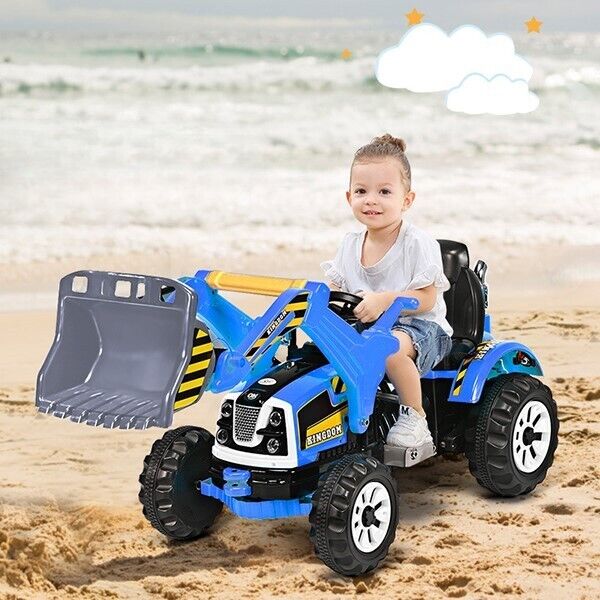 Load image into Gallery viewer, Excavator Truck Battery-Powered Playset for Kids - 12V Construction Vehicle Ride-On
