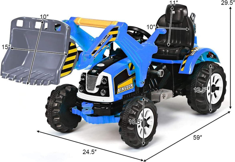 Load image into Gallery viewer, Excavator Truck Battery-Powered Playset for Kids - 12V Construction Vehicle Ride-On
