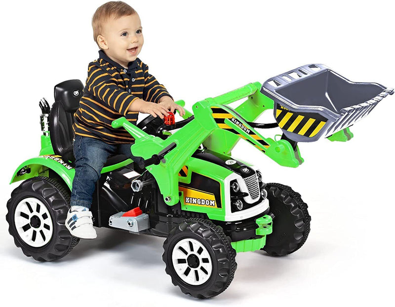 Load image into Gallery viewer, Excavator Truck Battery-Powered Playset for Kids - 12V Construction Vehicle Ride-On
