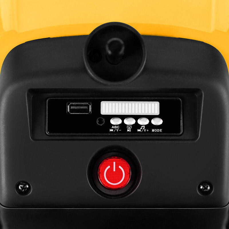 Load image into Gallery viewer, Electric Ride-On Excavator Digger with Bluetooth Music and Remote Control - 3 Speeds, Yellow
