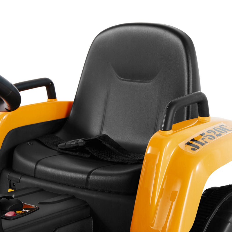 Load image into Gallery viewer, Electric Ride-On Excavator Digger with Bluetooth Music and Remote Control - 3 Speeds, Yellow
