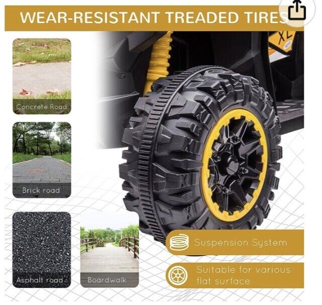 Load image into Gallery viewer, Exciting 12V 4-Wheeler Kids Car with Hot Wheels Music in Yellow and Black - Brand New in Box!
