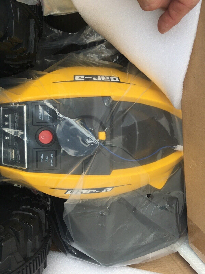 Load image into Gallery viewer, Exciting 12V 4-Wheeler Kids Car with Hot Wheels Music in Yellow and Black - Brand New in Box!
