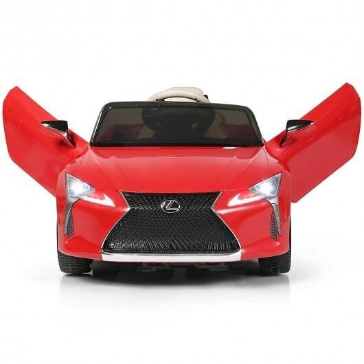 Experience Luxury with the Kids' Licensed Lexus LC500 Electric Ride-On Car in Red