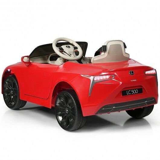 Experience Luxury with the Kids' Licensed Lexus LC500 Electric Ride-On Car in Red