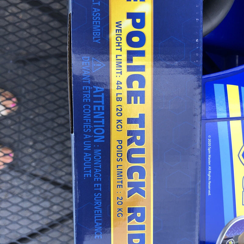 Load image into Gallery viewer, Experience the Excitement with Paw Patrol&#39;s Chase Police Truck Ride On Car - Featuring Realistic Sounds and Lights!
