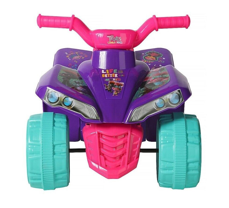 Load image into Gallery viewer, Experience the Fun with Dynacraft Trolls Dreamworks 6V Battery Powered Little Quad Kids Ride On ATV
