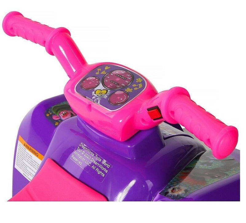 Load image into Gallery viewer, Experience the Fun with Dynacraft Trolls Dreamworks 6V Battery Powered Little Quad Kids Ride On ATV
