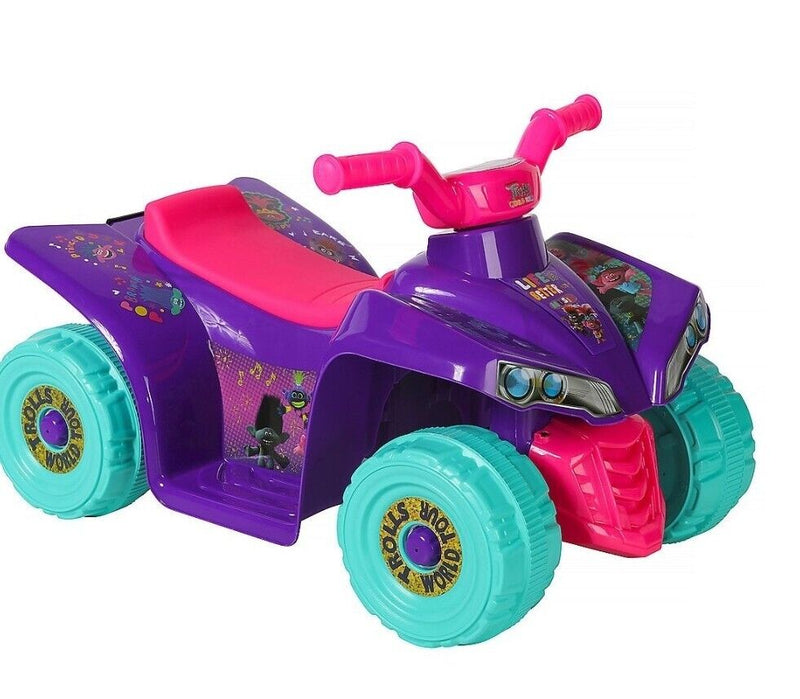 Load image into Gallery viewer, Experience the Fun with Dynacraft Trolls Dreamworks 6V Battery Powered Little Quad Kids Ride On ATV
