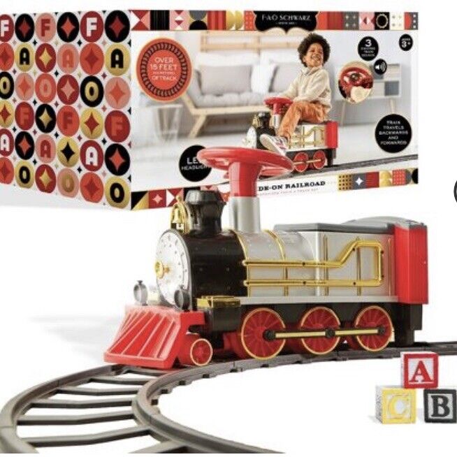 Load image into Gallery viewer, Experience the Magic of the FAO Schwarz Ride-On Train for Kids
