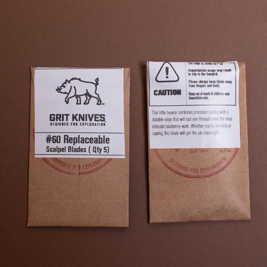 #60 Replaceable Scalpel Blades ( Qty 5)