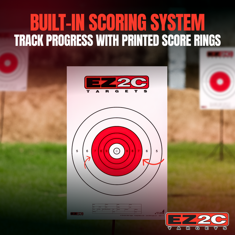 Load image into Gallery viewer, EZ2C Targets #12: Paper Shooting Targets for B16 11"x17" USA MADE
