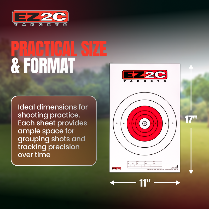 Load image into Gallery viewer, 200 EZ2C Targets Most Popular 5 Styles Paper Targets Bundle 11"x17" USA MADE

