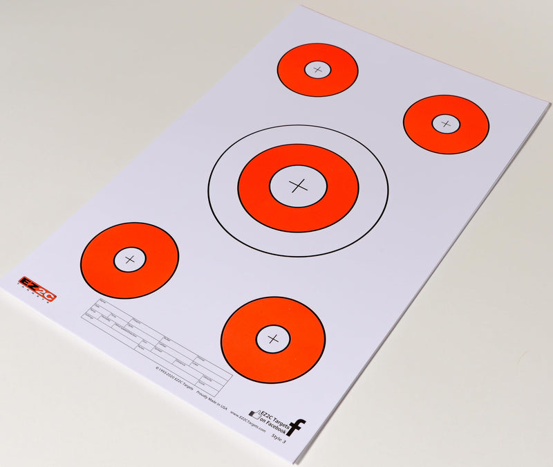 Load image into Gallery viewer, EZ2C Targets #3: Paper Shooting Targets 11"x17" USA Made
