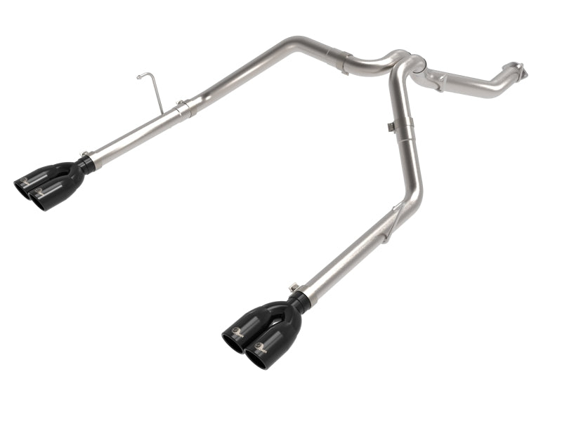 Load image into Gallery viewer, aFe Vulcan Series 3in 304SS DPF-Back 21 Jeep Gladiator V6-3.0L (td) Dual Black Tip
