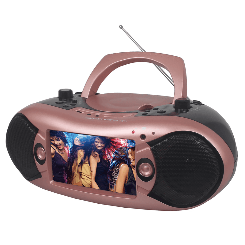 Load image into Gallery viewer, Emerson 7&quot; Bluetooth DVD Boombox with AMFM Radio &amp; Digital TV

