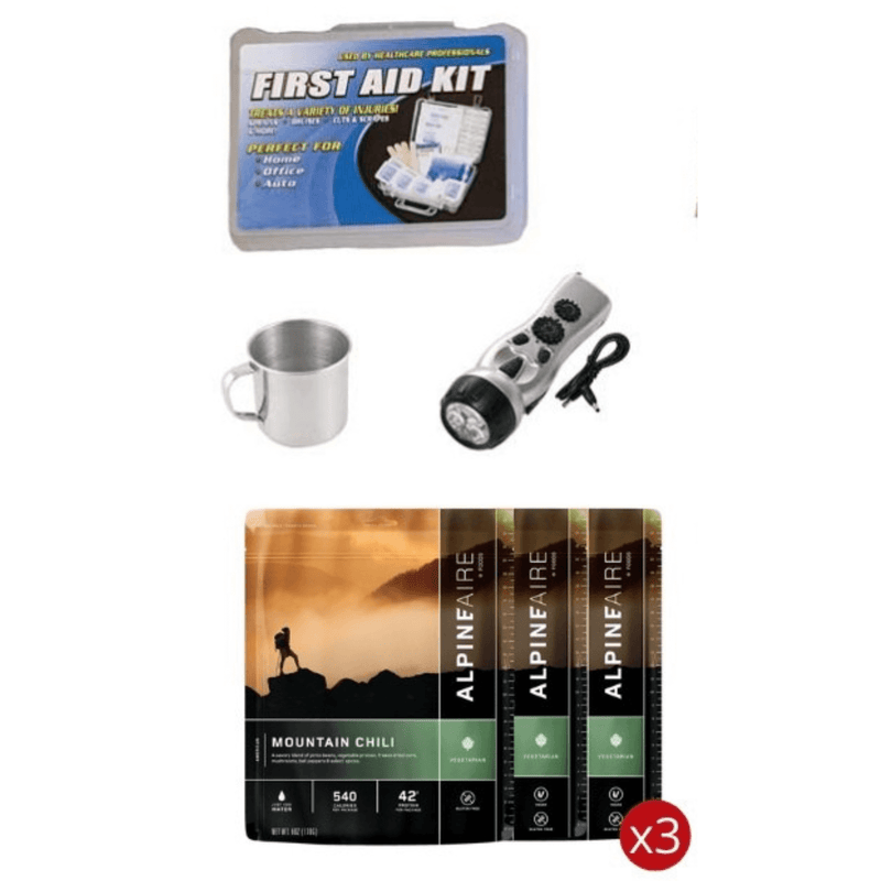 Load image into Gallery viewer, WSK 3-Day Food Storage Emergency Survival Kit with Rolling Bag
