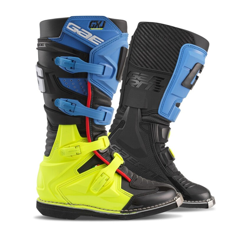 Load image into Gallery viewer, Gaerne GXJ Boot Black/Blue/Fluorescent Yellow Size - Youth 5
