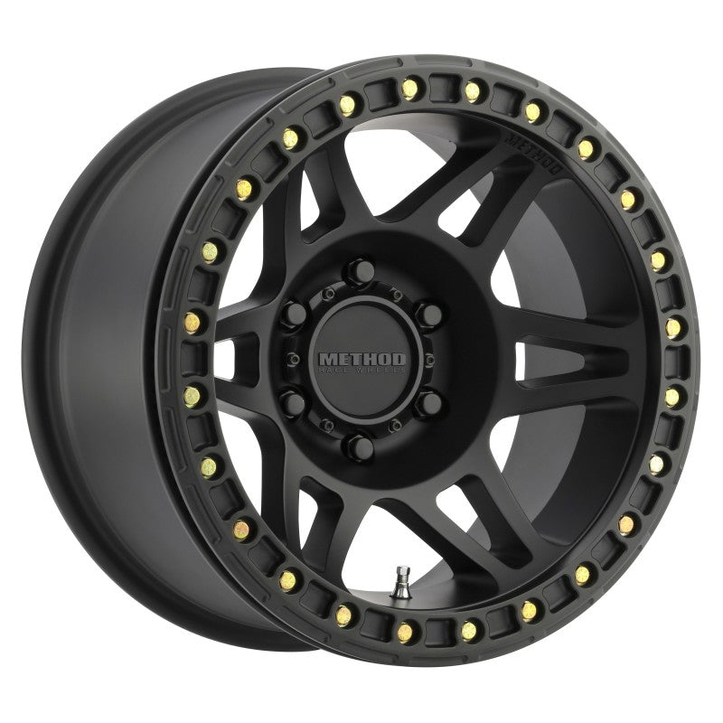 Load image into Gallery viewer, Method MR106 Beadlock 17x9 -44mm Offset 5x5 71.5mm CB Matte Black w/BH-H24125 Wheel
