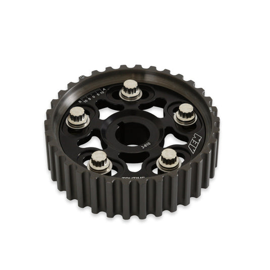 AEM Electronics Tru-Time Cam Gear Black 5-Bolt Honda B Series