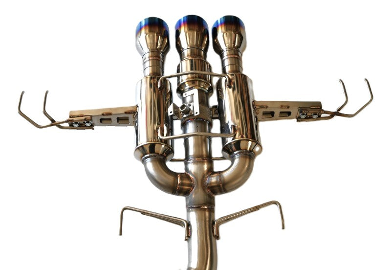 Load image into Gallery viewer, Invidia 22+ HONDA CIVIC TYPE-R FL5 R400 SINGLE LAYER TI TIP FULL CAT-BACK (NON POLISH PIPE)
