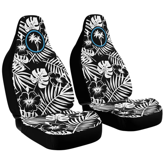 Rad Palm BLK WHT Car Seat Cover