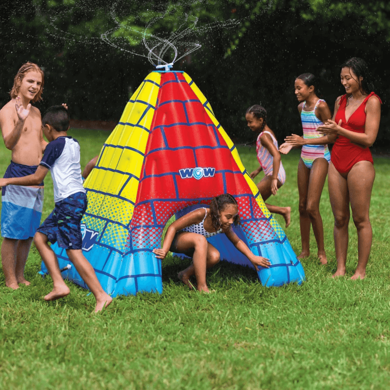 Load image into Gallery viewer, WOW Watersports 5.5ft Rainbow Pyramid Backyard Sprinkler
