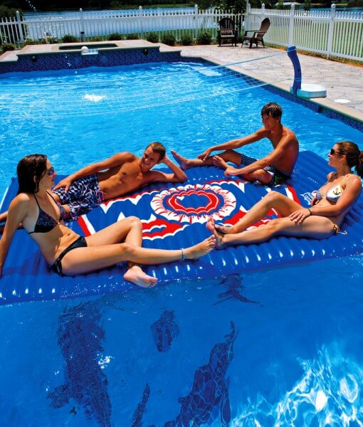 Load image into Gallery viewer, WOW Watersports Floating Pool and Lake Water Walkway and Lounge Red
