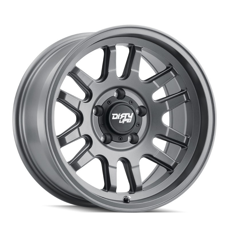 Load image into Gallery viewer, Dirty Life 9310 Canyon 17x9 / 5x127 BP / -12mm Offset / 71.5mm Hub Satin Graphite Wheel
