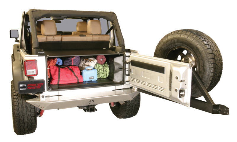 Load image into Gallery viewer, Tuffy Jk Unlimited Tailgate Enclosure- Black For 2011+
