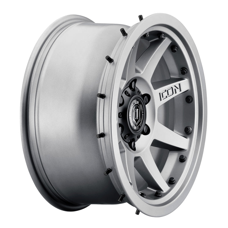 Load image into Gallery viewer, ICON Rebound Pro 17x8.5 6x5.5 0mm Offset 4.75in BS 106.1mm Bore Titanium Wheel
