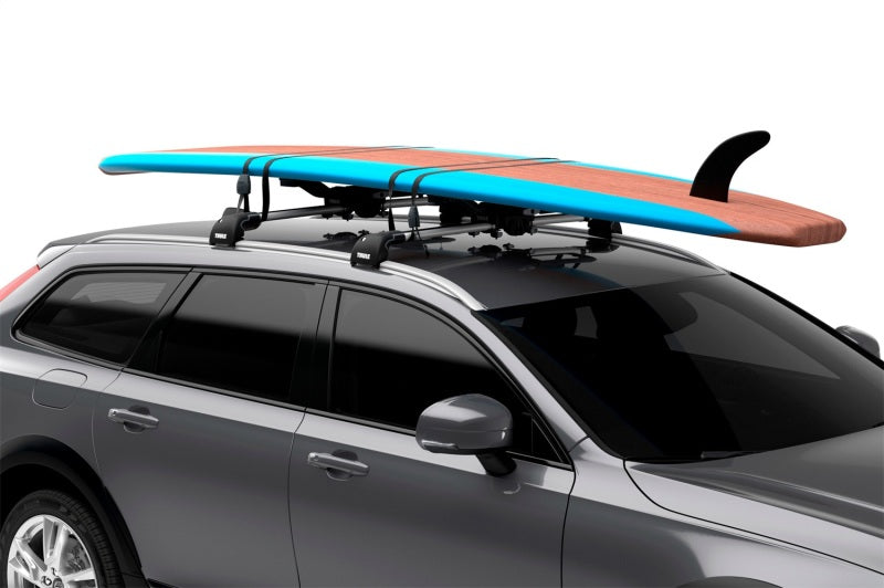 Load image into Gallery viewer, Thule Compass 4-in-1 Water Sport Roof Top Carrier (w/Integrated StrapCatch) - Black
