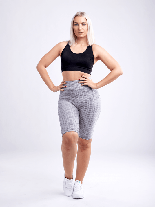 JupiterGear High-Waisted Scrunch Yoga Shorts with Hip Pockets