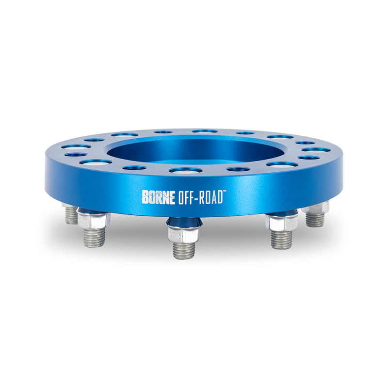 Load image into Gallery viewer, Borne Off-Road Wheel Spacers 8X165.1 121.3 45 M14 Blu
