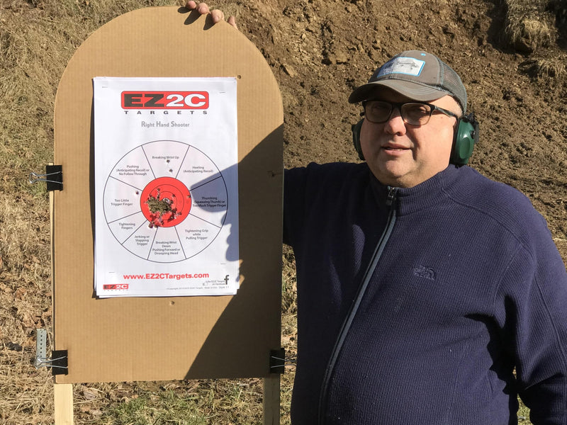 Load image into Gallery viewer, EZ2C Right Hand/Left Hand Diagnostic Training Paper Target 11”x17” USA MADE Style 11

