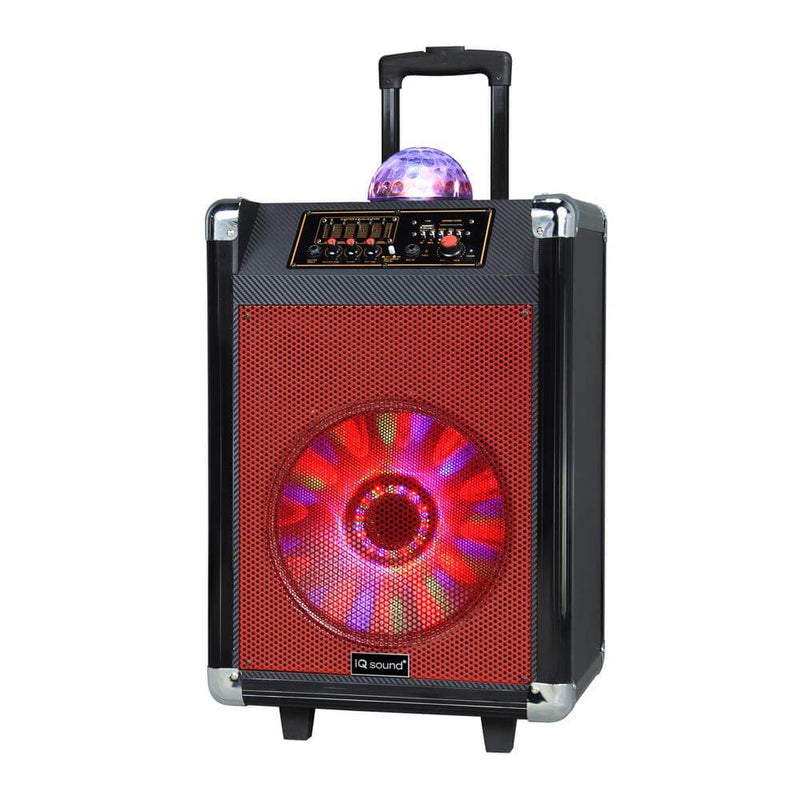 Load image into Gallery viewer, IQ Sound 12" Portable Bluetooth Speaker with Disco Ball Light
