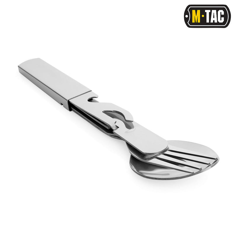 Load image into Gallery viewer, M-Tac Steel Large Cutlery Set (4 items)
