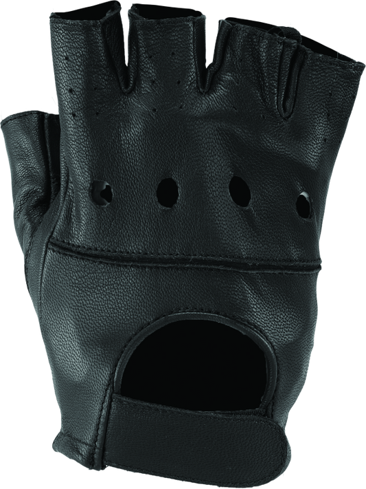 Kuryakyn Leather By River Road Diamond Shorty Gloves Black Womens - XL