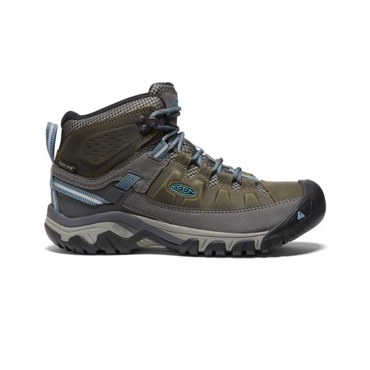 Women's Keen Targhee III Mid Waterproof, Magnet/Atlantic Blue, 8 B Medium - Skoutley Outdoors LLC