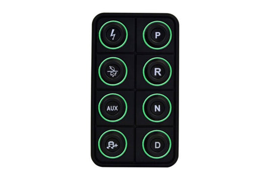AEM EV 8 Button Keypad CAN Based Programmable Backlighting 30-8400