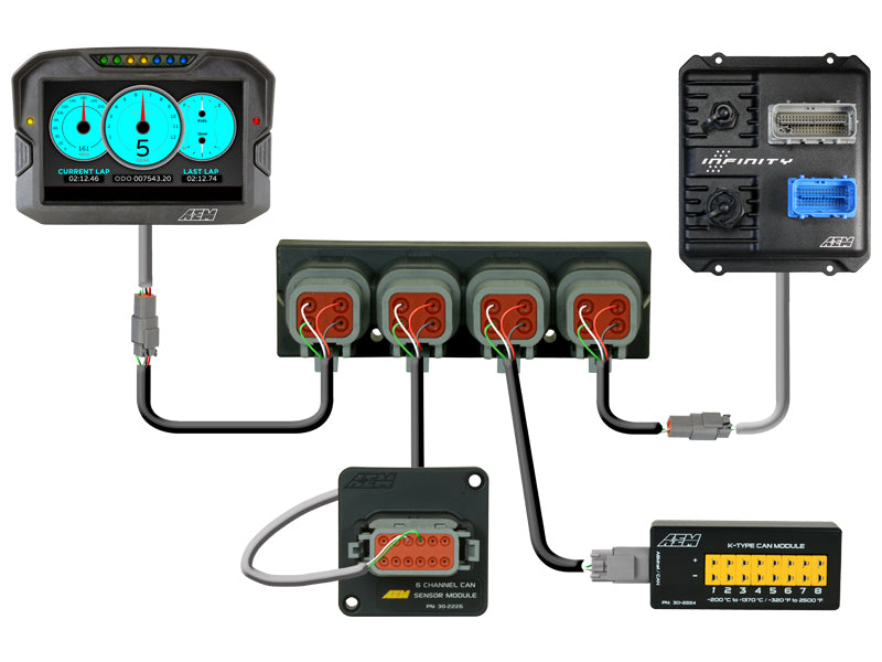 Load image into Gallery viewer, AEM Electronics 4 Port AEMnet CAN Hub
