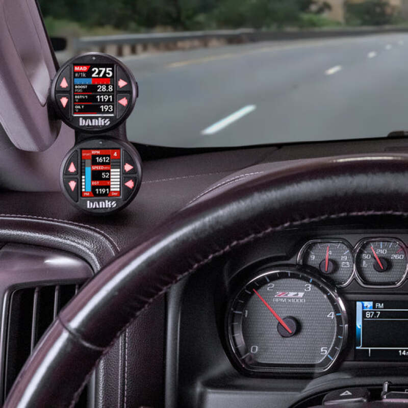 Load image into Gallery viewer, Banks Power 15-19 Chevrolet / GMC 2500/3500 iDash Stealth Dual Pod Mount
