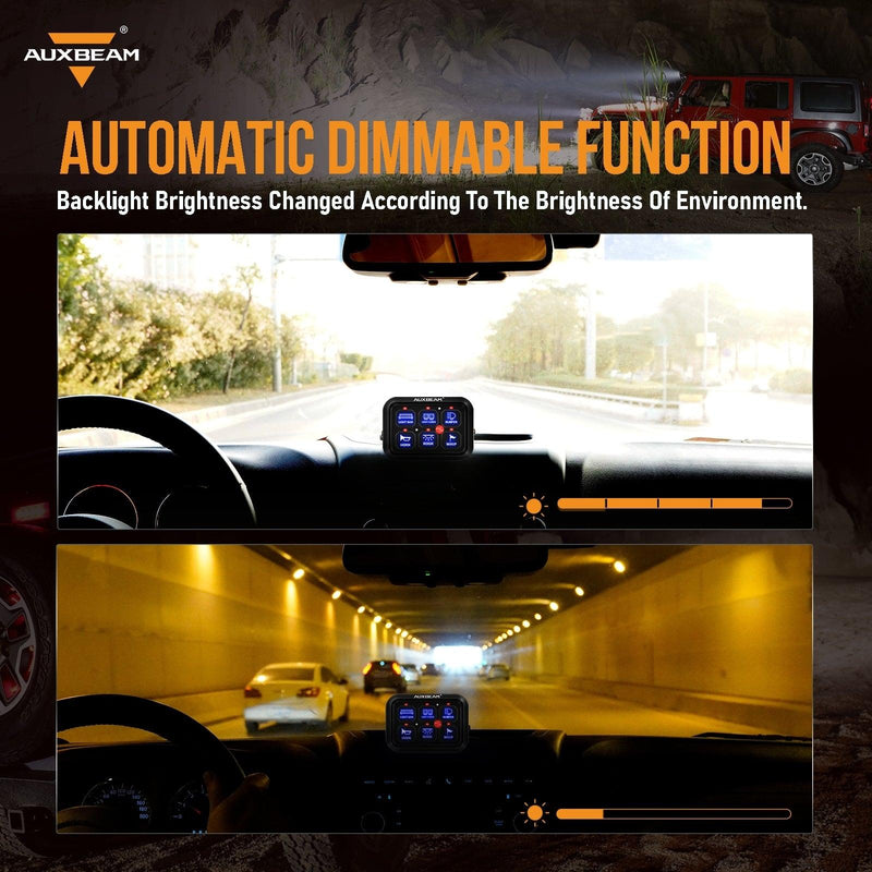 Load image into Gallery viewer, BC60 6 Gang LED Switch Panel, Off Road Light Controller (Blue)
