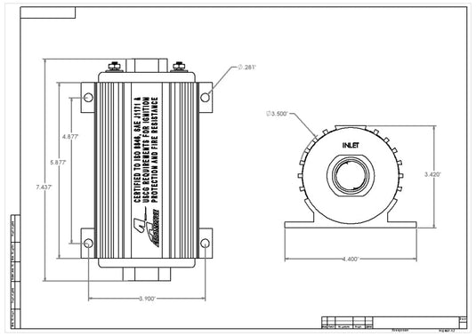 Aeromotive Marine A1000 Fuel Pump