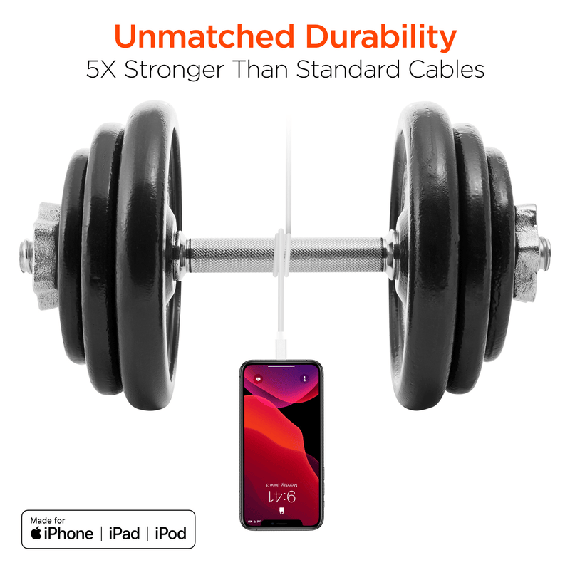 Load image into Gallery viewer, HyperGear USB to MFi Lightning Rounded Cable 3ft Bulk 200pc Pack
