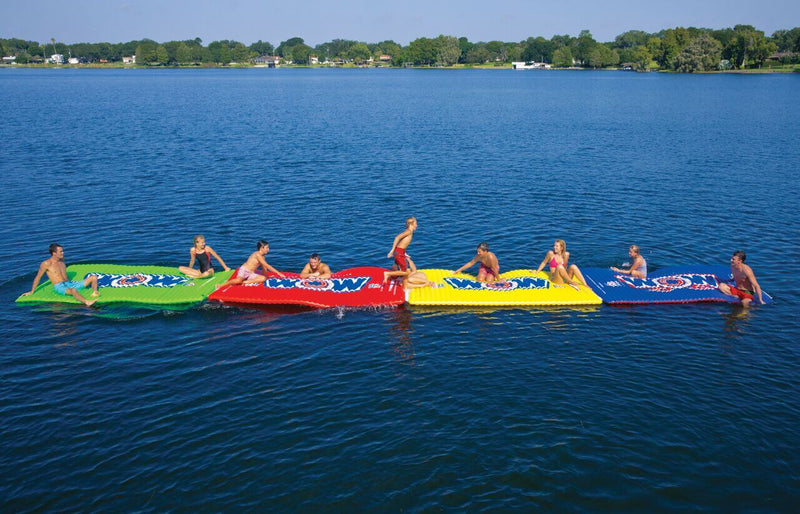 Load image into Gallery viewer, WOW Watersports Floating Pool and Lake Water Walkway and Lounge Red
