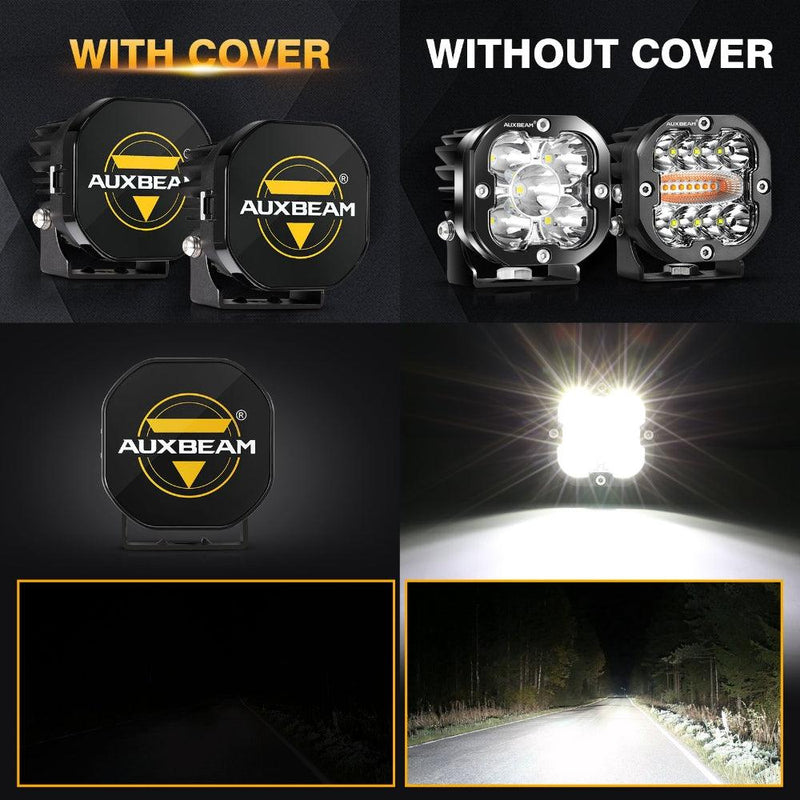 Load image into Gallery viewer, 3 Inch LED Driving Light Black Cover Light Shield Cover

