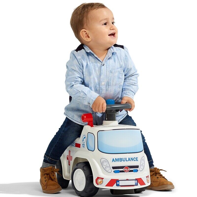 Load image into Gallery viewer, FALK Car Ambulance with Horn for 1 Year Olds
